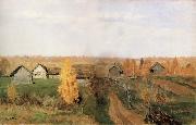 Golden autumn in the Village Levitan, Isaak